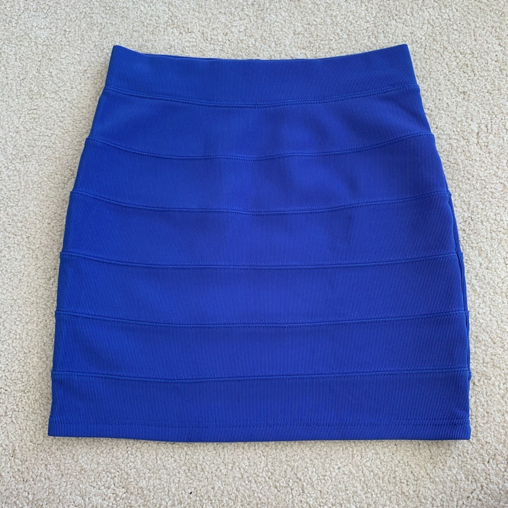 H&M Blue Bandage Skirt Sz 4